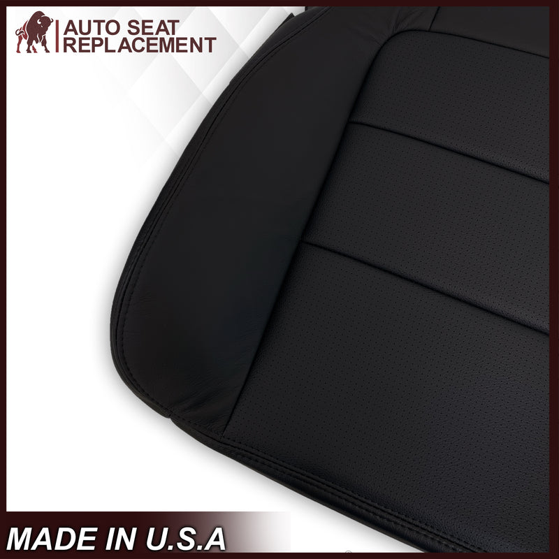 2001 2002 2003 Ford F350/F250 Lariat Extended Cab Perforated Seat Cover in Black: Choose Leather OR Vinyl - Auto Seat Replacement