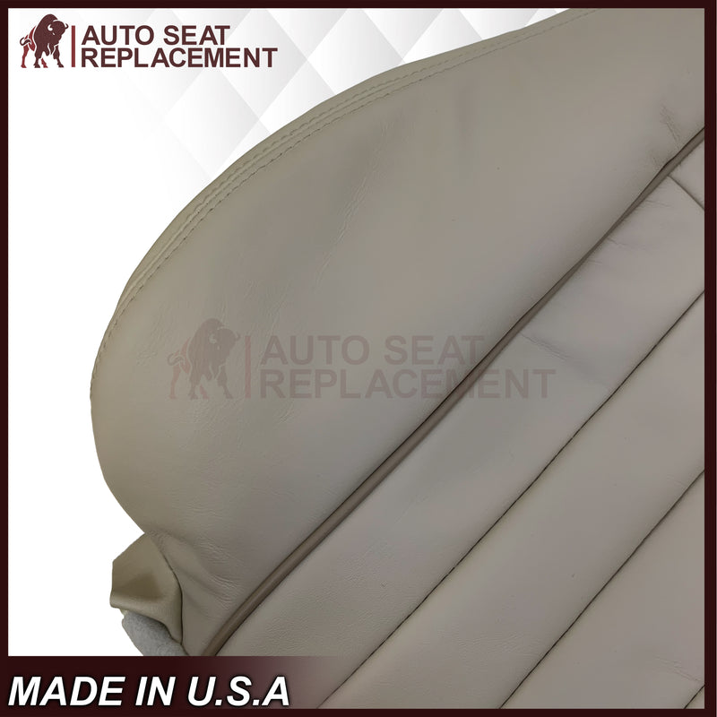 1997 - 2003 Jaguar XJ8, XJ6 4-Door L6 Genuine Leather OR Synthetic Leather Seat Covers In Oatmeal (Beige) - Auto Seat Replacement