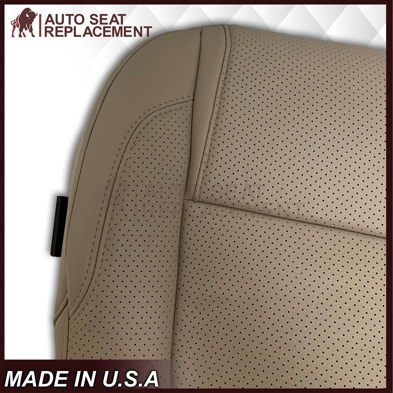 2011 - 2015 Ford Explorer Replacement Perforated Leather Bottom Seat Covers In Gray: Choose Leather OR Vinyl - Auto Seat Replacement