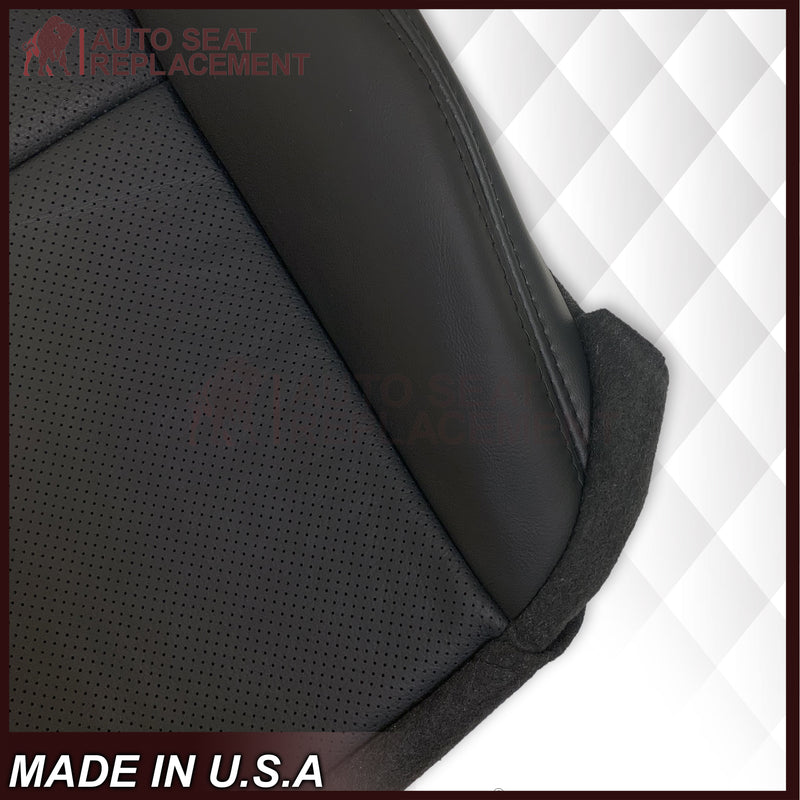 2004 Acura TL Driver Or Passenger Side Bottom Seat Cover in Black: Leather or Vinyl - Auto Seat Replacement