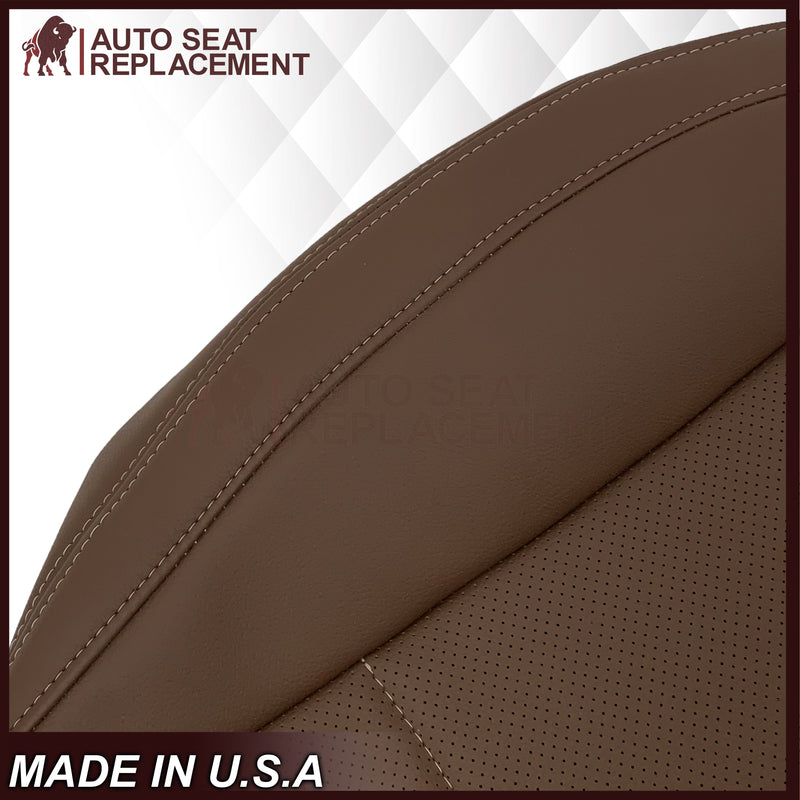 2015-2017 Subaru Outback Replacement Brown Perforated Seat Covers: Choose Your Side - Auto Seat Replacement