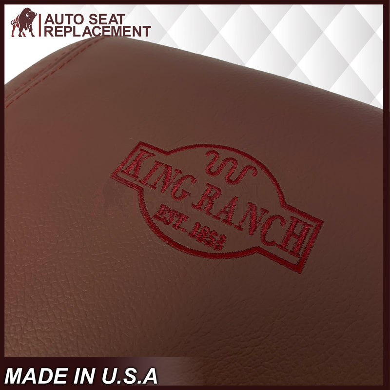 2011-2014 Ford F-250 King Ranch Replacement Leather Center Console Lid, Armrest Cover, King Ranch - Auto Seat Replacement