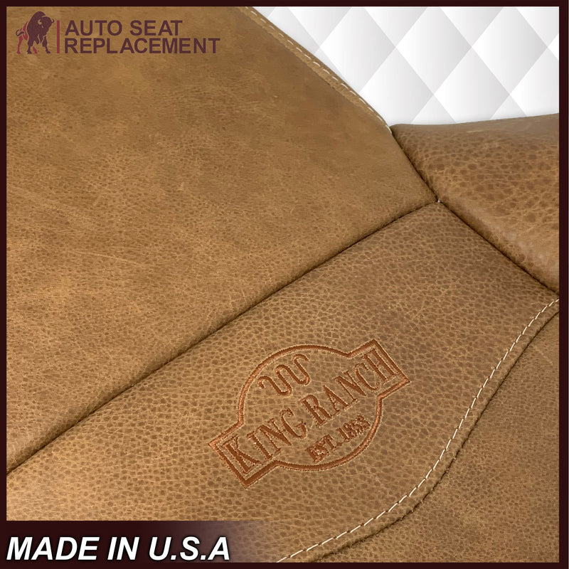 2002-2007 Ford F250 F350 King Ranch Replacement Raw Cowhide Genuine Leather OR Vinyl Front Seat Cover - Auto Seat Replacement