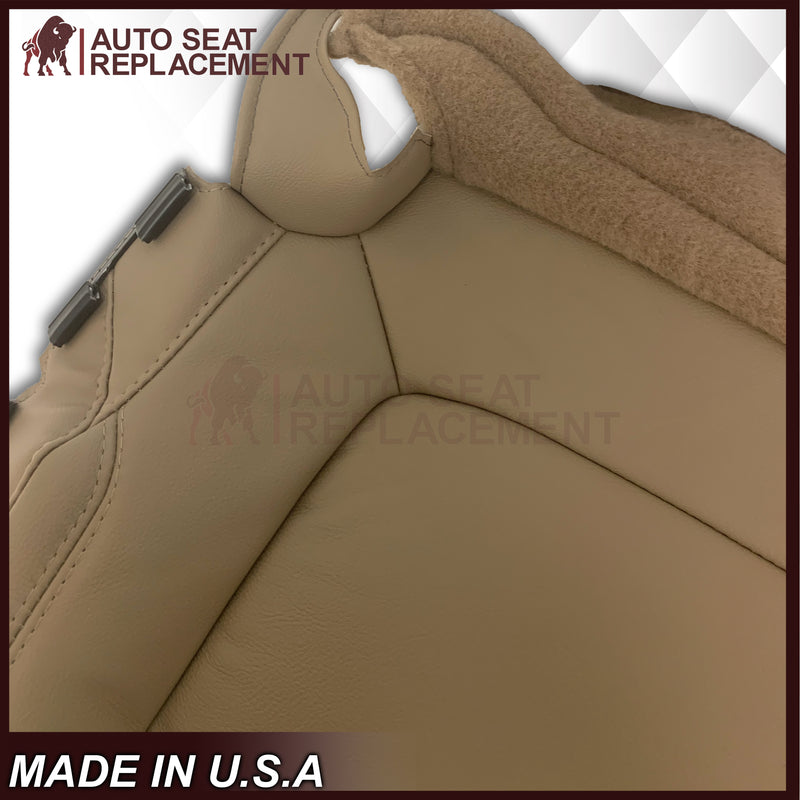 2011 - 2015 Ford Explorer Replacement Leather Bottom Seat Covers In Tan: Choose Leather OR Vinyl - Auto Seat Replacement