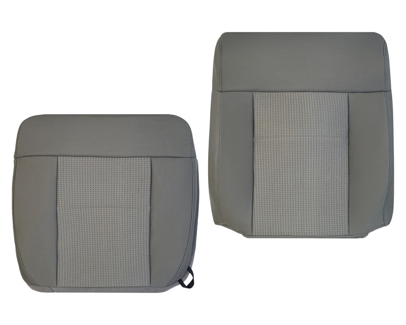 2007 2008 Ford F-150 XLT Replacement Driver OR Passenger Seat Cover in Gray Fabric - Auto Seat Replacement