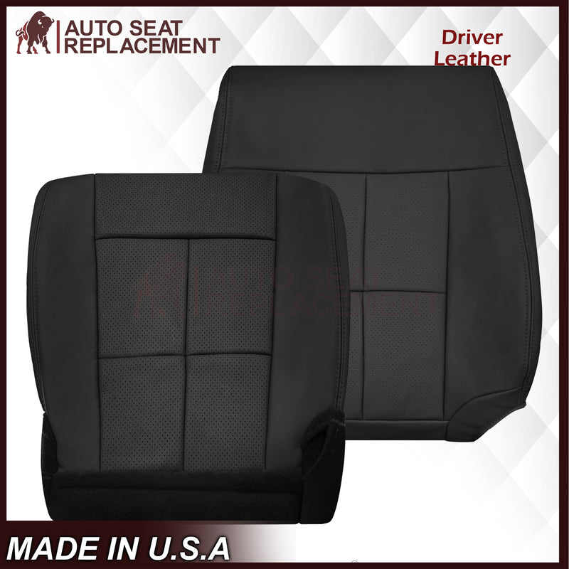 2007 - 2014 Lincoln Navigator Replacement Seat Covers in Black Leather or Synthetic Leather - Auto Seat Replacement