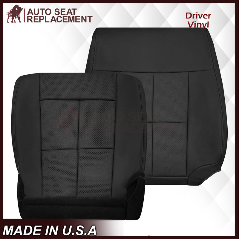 2007 - 2014 Lincoln Navigator Replacement Seat Covers in Black Leather or Synthetic Leather - Auto Seat Replacement