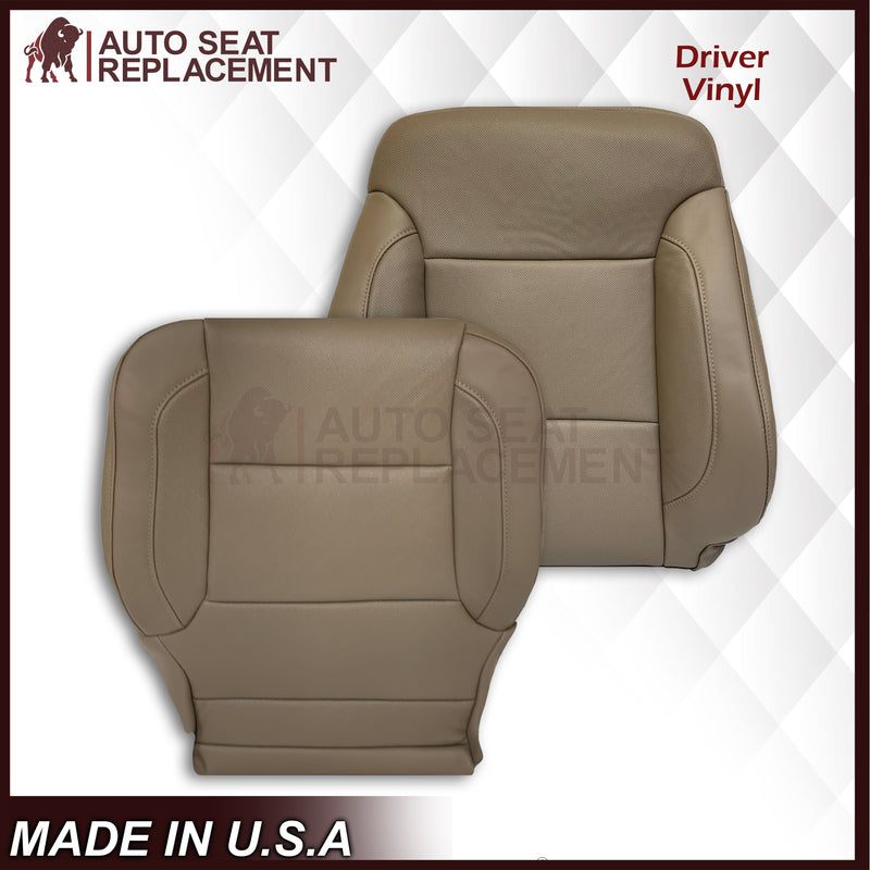 2014 - 2019 Chevy Silverado/GMC Yukon/ Tahoe/ Suburban Perforated Replacement Seat Covers in Tan - Auto Seat Replacement