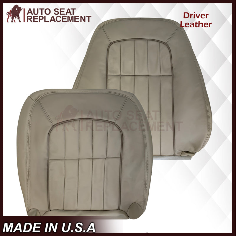 1997 - 2003 Jaguar XJ8, XJ6 4-Door L6 Genuine Leather OR Synthetic Leather Seat Covers In Oatmeal (Beige) - Auto Seat Replacement