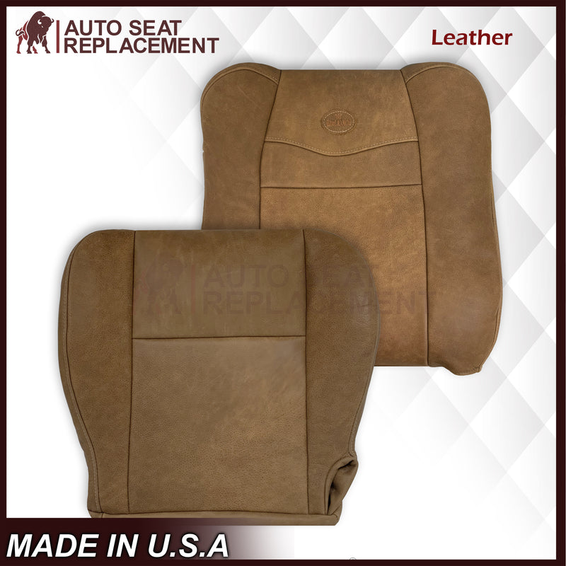 2001 2002 2003 Ford F150 King Ranch Raw Cowhide GENUINE LEATHER Seat Covers - Auto Seat Replacement