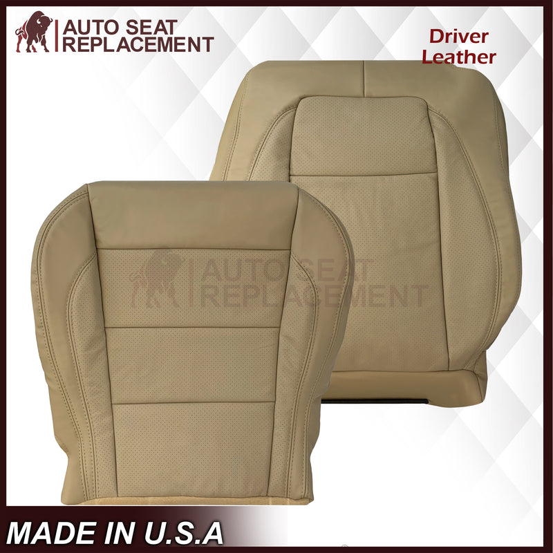 2007 - 2010 Jaguar XK XK-R Genuine Leather OR Synthetic Leather Seat Covers In Caramel Tan - Auto Seat Replacement