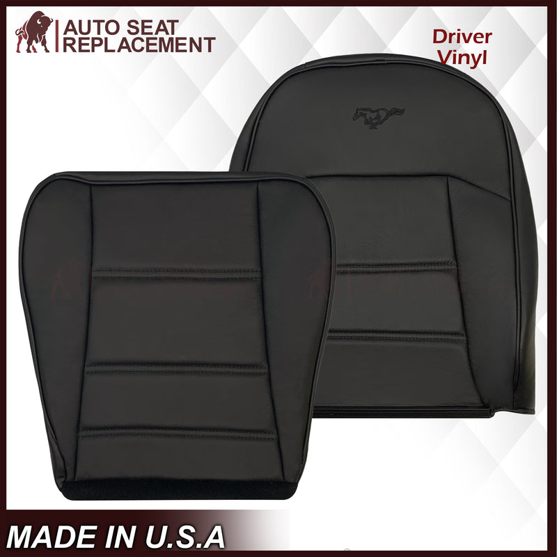 1999-2004 Ford Mustang V6 Replacement Seat Cover in Ebony Black: Choose From Variation - Auto Seat Replacement