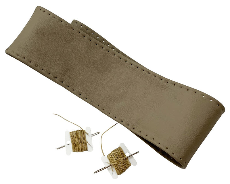 2000 2001 2002 2003 f150 lariat xlt prairie tan leather steering wheel cover wrap