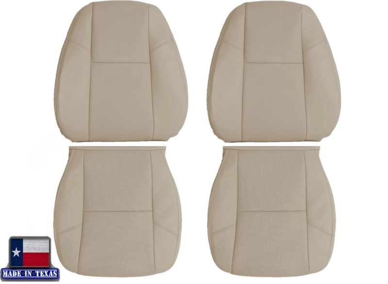 2007-2014 Chevy Silverado Suburban Tahoe Perforated Seat Cover in Light Cashmere Tan: Choose From Variation
