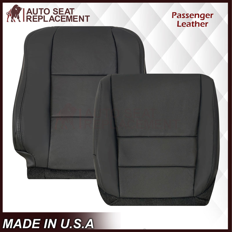 2005 - 2008 Acura TL Driver Or Passenger Seat Covers In Black: Choose Leather OR Synthetic Leather