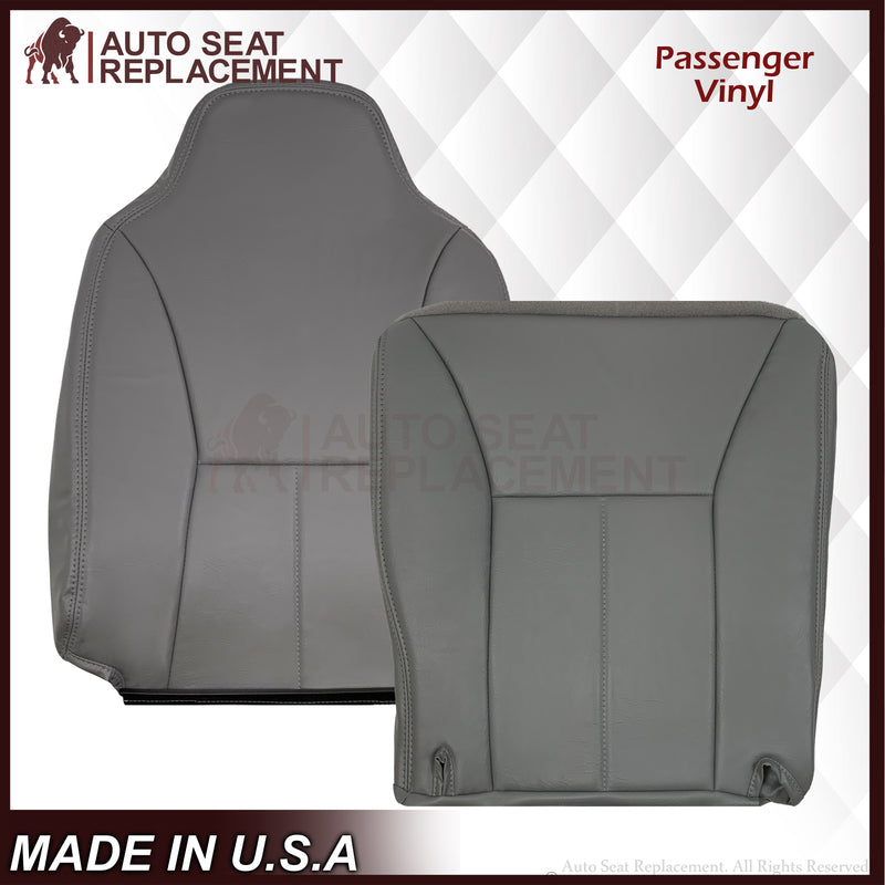 1998 1999 2000 2001 2002 Dodge Ram 1500 Base Work Truck SINGLE CAB Seat Cover in Mist Gray Vinyl - Auto Seat Replacement