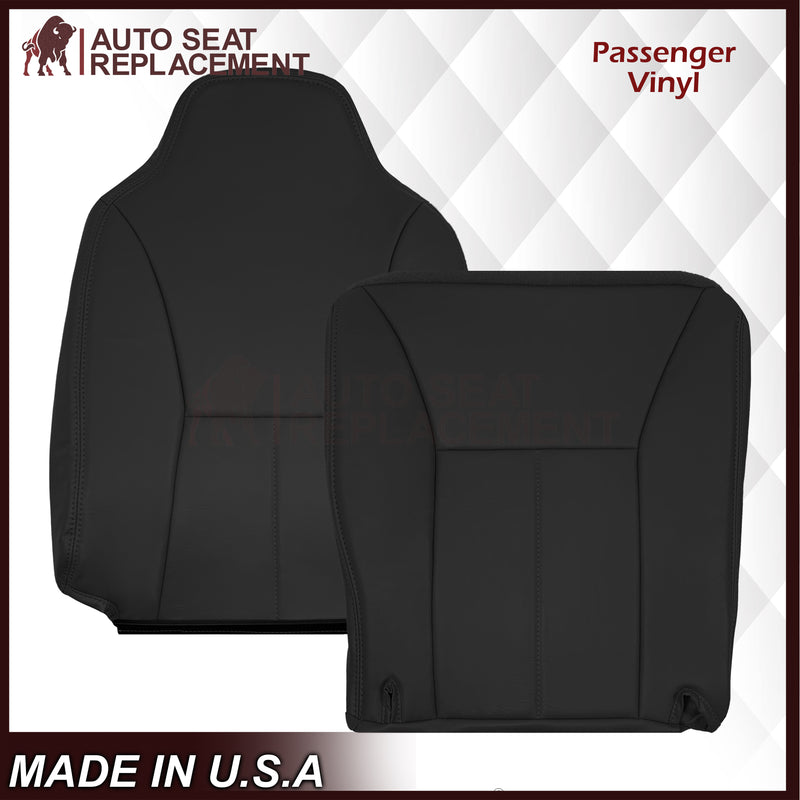 1998 1999 2000 2001 2002 Dodge Ram 1500 Base Work Truck SINGLE CAB Seat Cover in Agate Very Dark Gray Vinyl - Auto Seat Replacement