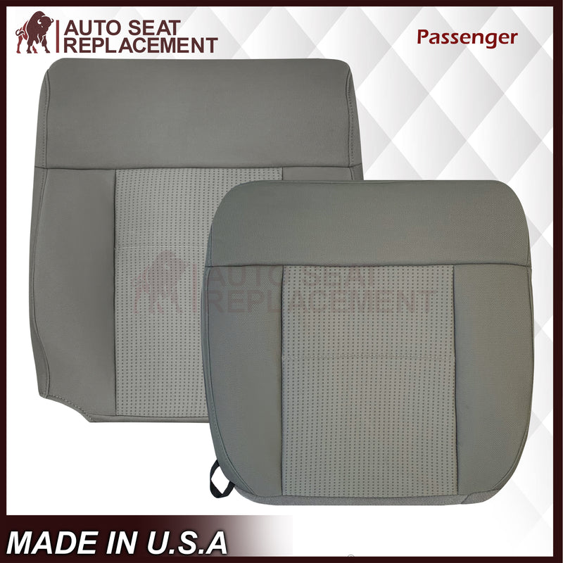 2007 2008 Ford F-150 XLT Replacement Driver OR Passenger Seat Cover in Gray Fabric - Auto Seat Replacement