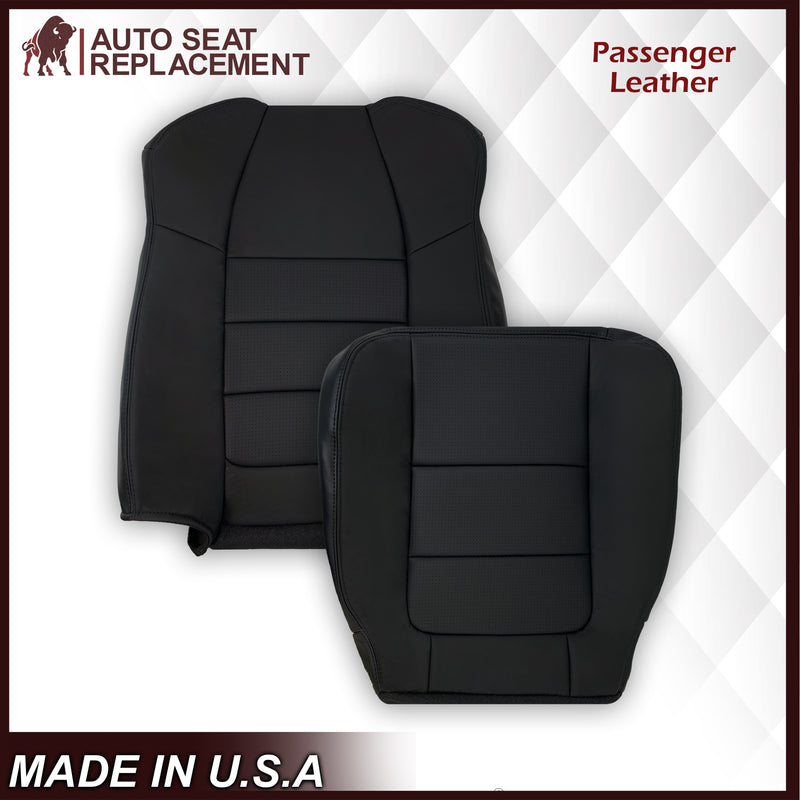 2001 2002 2003 Ford F350/F250 Lariat Extended Cab Perforated Seat Cover in Black: Choose Leather OR Vinyl - Auto Seat Replacement