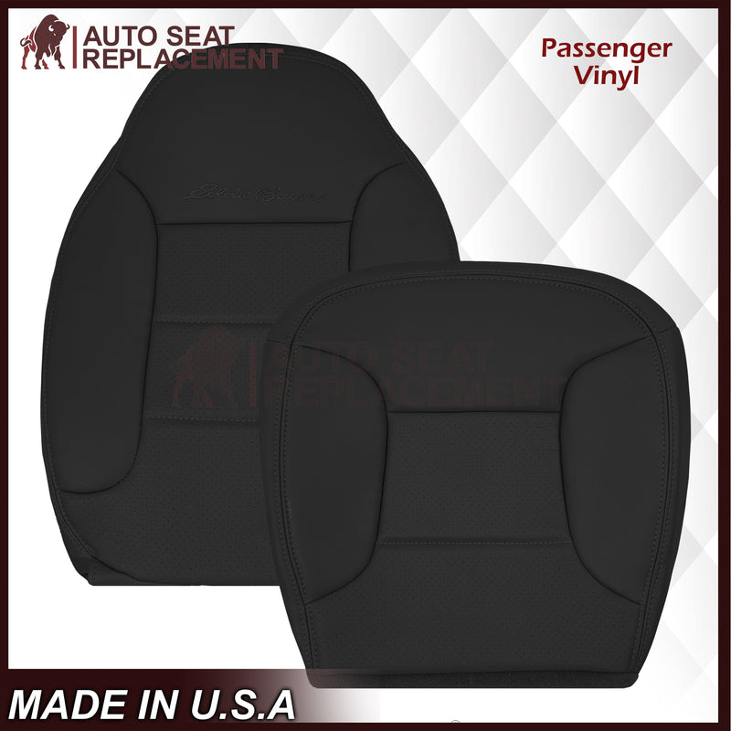 1992 - 1996 Ford Bronco Eddie Bauer Synthetic Leather Seat Cover In Black - Auto Seat Replacement