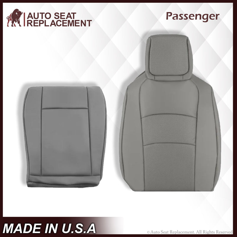 2009-2014 Ford E350 E450 E550 Econoline Van PERFORATED Bottom Seat Cover In Gray