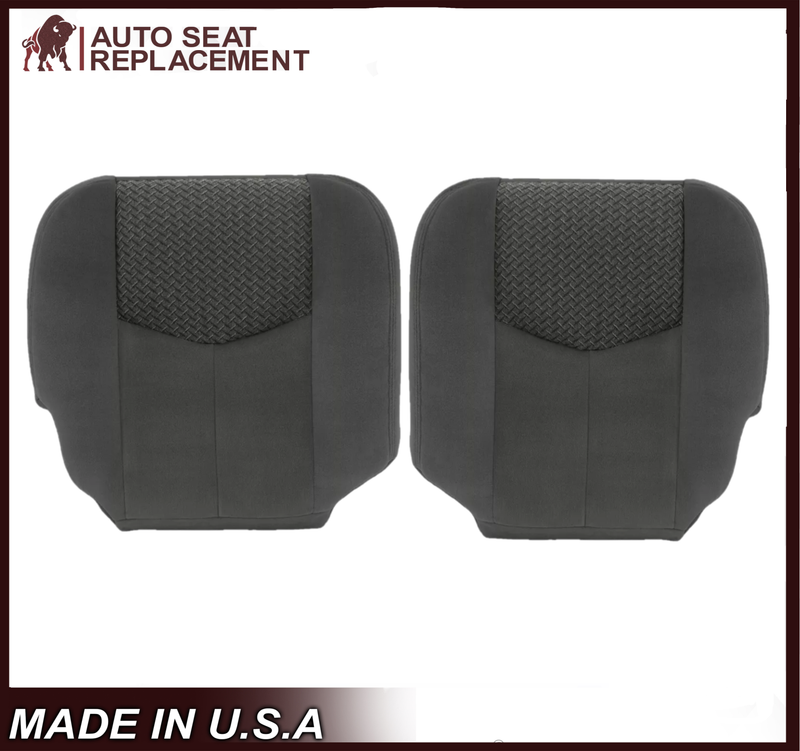 2003 2004 Chevy Avalanche 1500/2500 Replacement Cloth Seat Covers In Dark Gray - Auto Seat Replacement