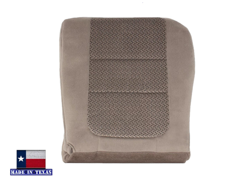 2001 Ford F250 F350 XLT Crew Cab Med. Parchment Tan Cloth Seat Cover- Choose your pieces - Auto Seat Replacement