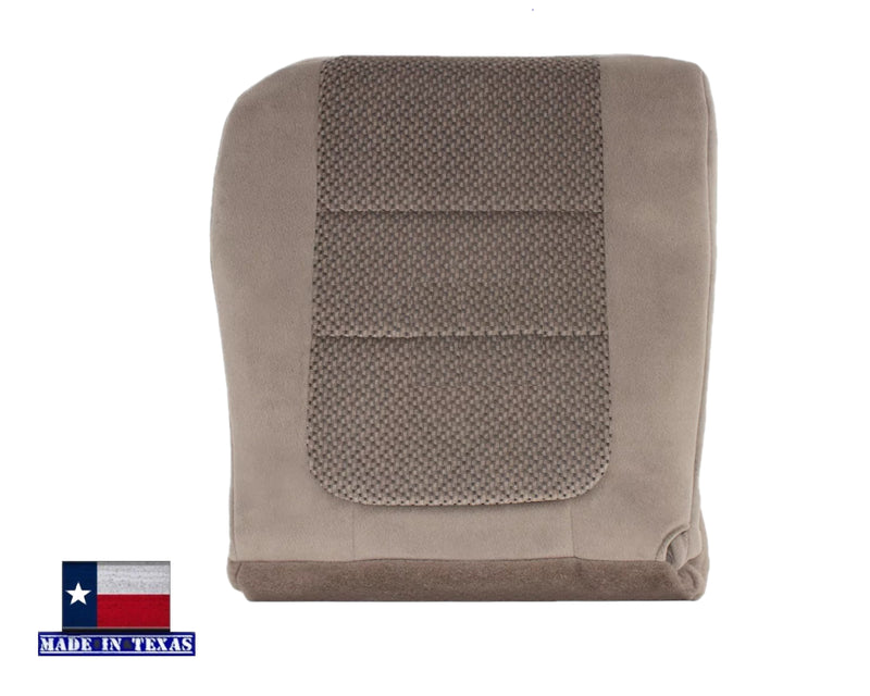 2001 Ford F250 F350 XLT Crew Cab Med. Parchment Tan Cloth Seat Cover- Choose your pieces - Auto Seat Replacement