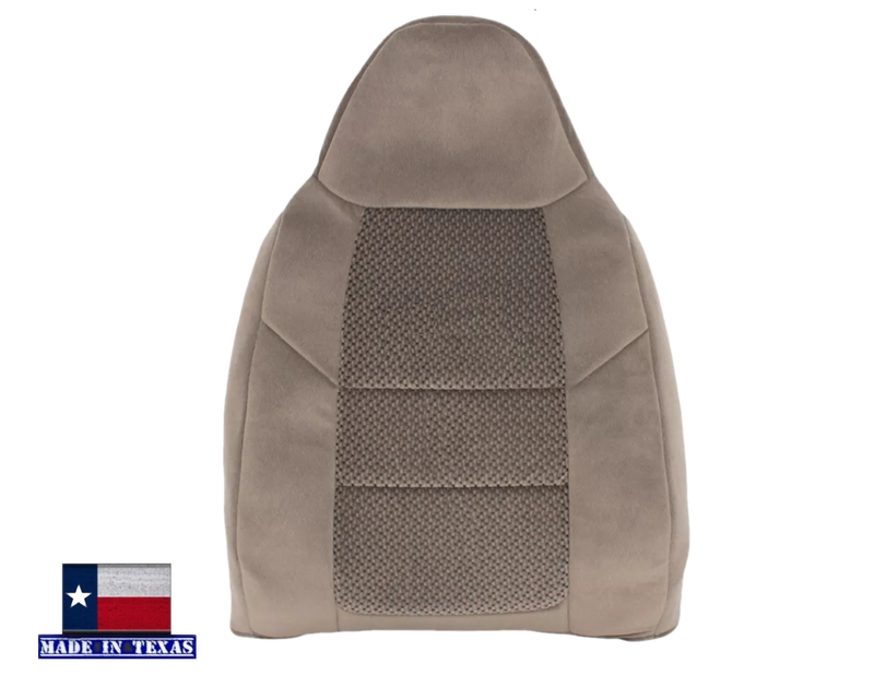 2001 Ford F250 F350 XLT Crew Cab Med. Parchment Tan Cloth Seat Cover- Choose your pieces - Auto Seat Replacement