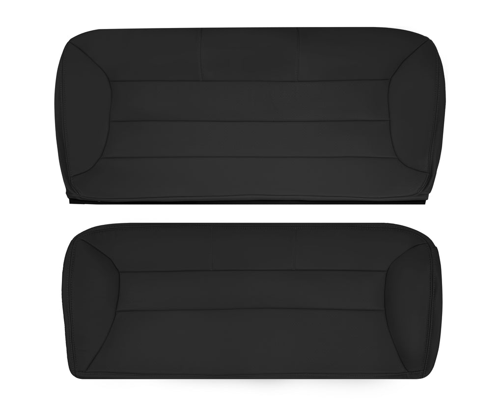 1992 - 1996 Ford Bronco Eddie Bauer Second Row Synthetic Leather Seat Cover In Black