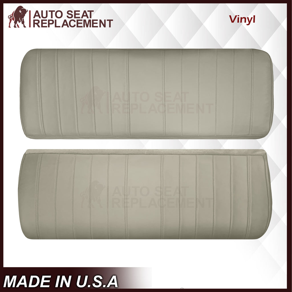 1987-1993 Dodge Pickup Bench Replacement Leather Or Synthetic Leather Seat Covers In Gray - Auto Seat Replacement