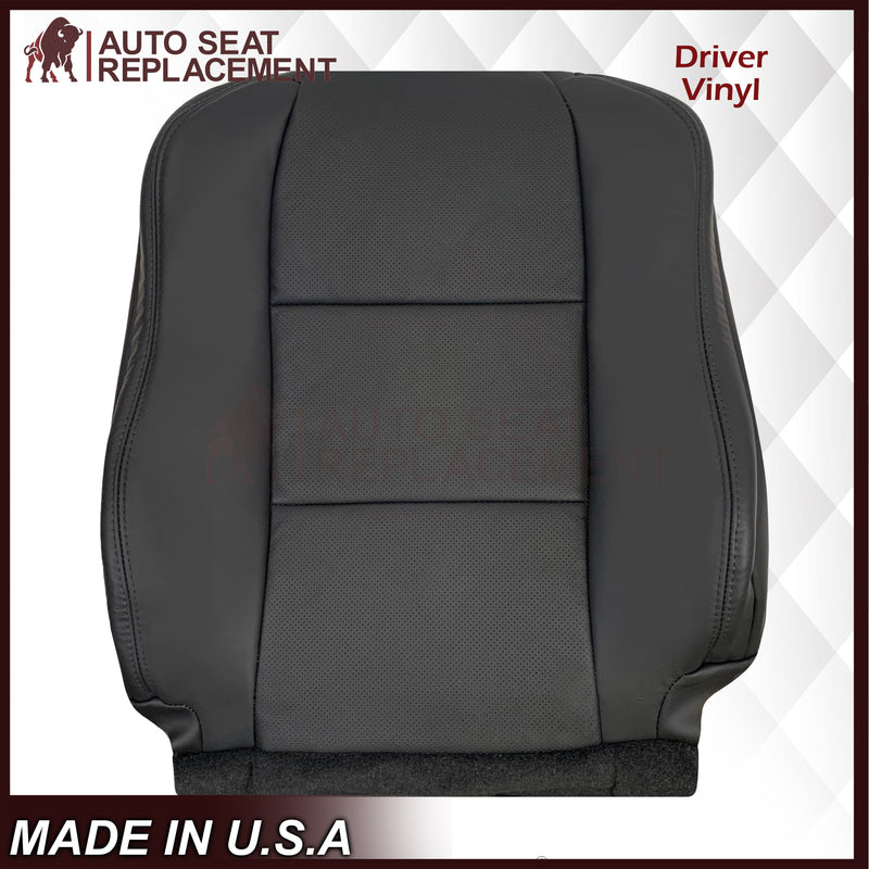 2005 - 2008 Acura TL Driver Or Passenger Seat Covers In Black: Choose Leather OR Synthetic Leather