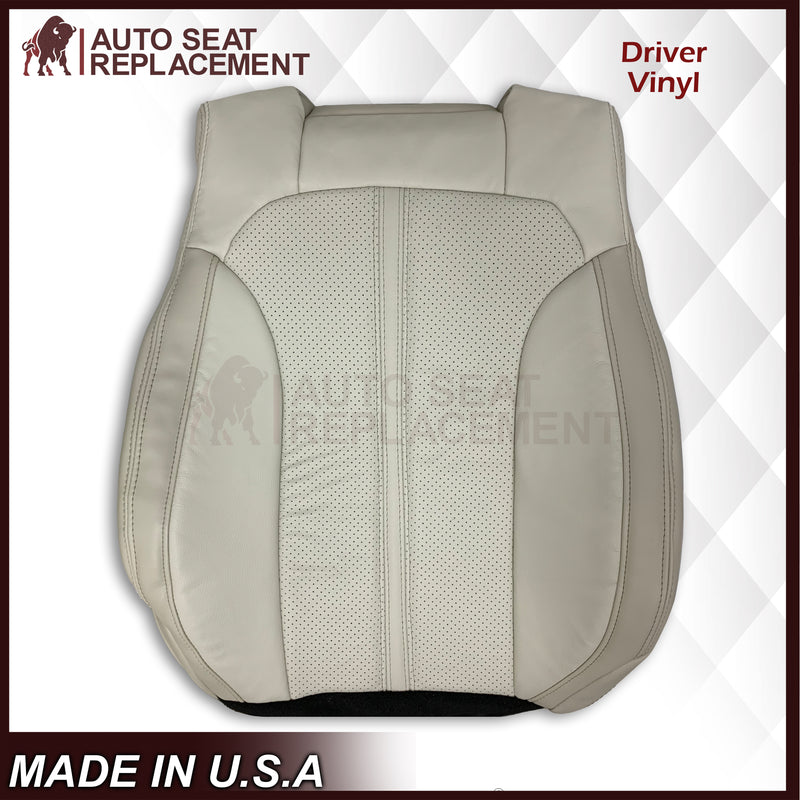 2009 - 2012 Lincoln MKS Replacement Seat Covers in Tan: Choose Genuine Leather or Vinyl - Auto Seat Replacement