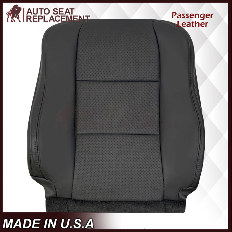 2005 - 2008 Acura TL Driver Or Passenger Seat Covers In Black: Choose Leather OR Synthetic Leather