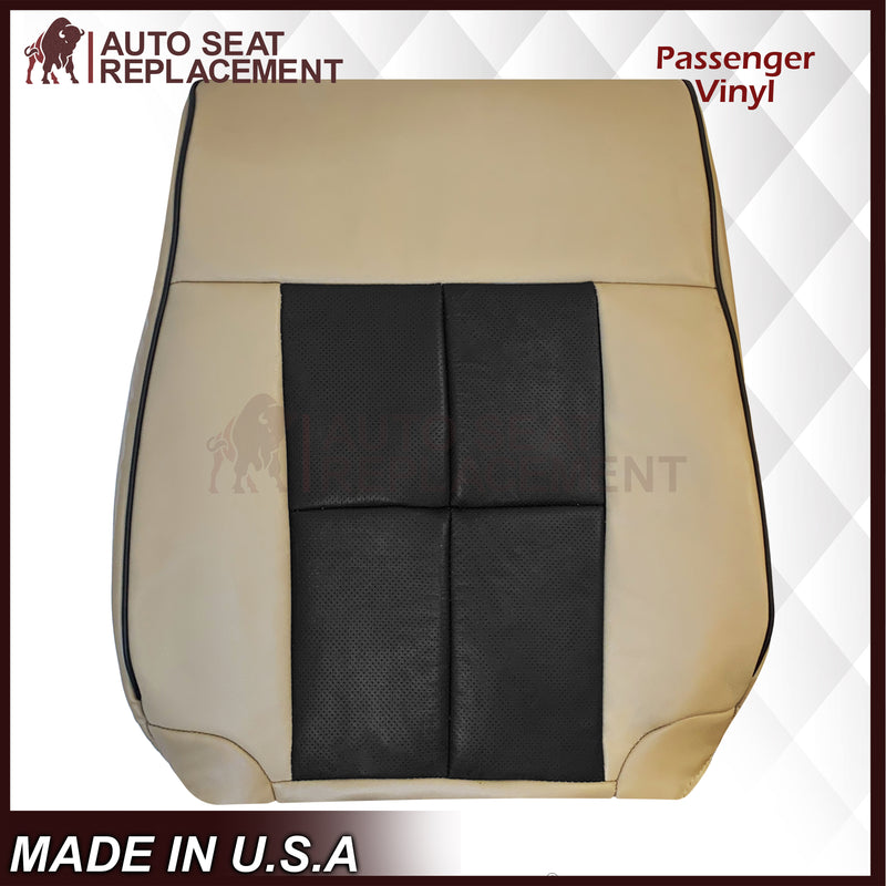 2007 - 2014 Lincoln Navigator Replacement Genuine Leather or Synthetic Leather Seat Cover in Tan & Black - Auto Seat Replacement
