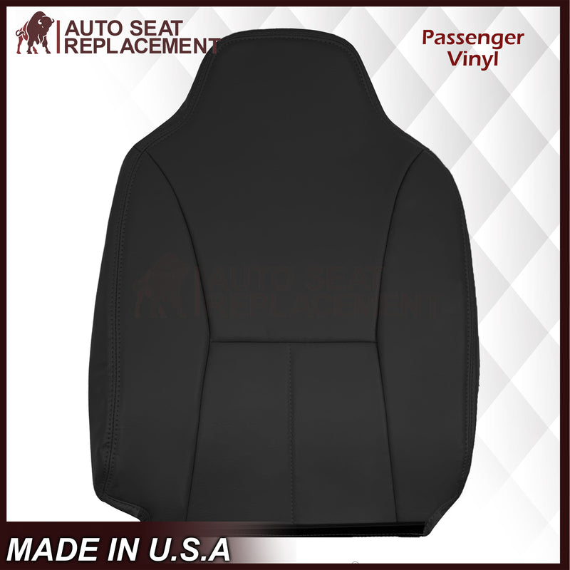 1998 1999 2000 2001 2002 Dodge Ram 1500 Base Work Truck SINGLE CAB Seat Cover in Agate Very Dark Gray Vinyl - Auto Seat Replacement