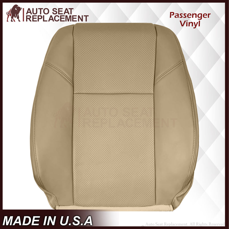 2007-2014 Chevy Silverado Suburban Tahoe Perforated Seat Cover in Light Cashmere Tan: Choose From Variation - Auto Seat Replacement