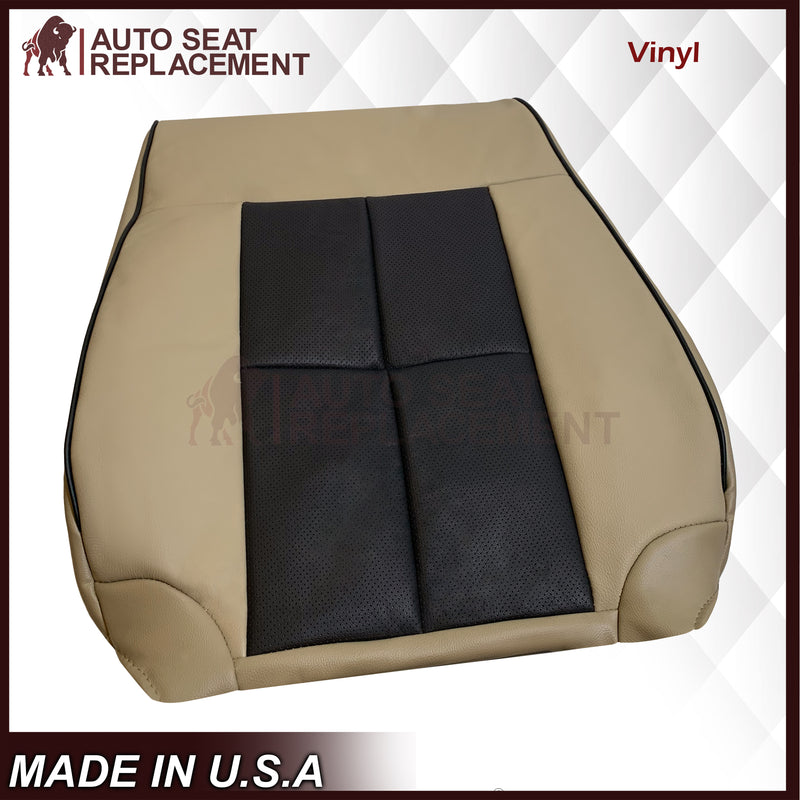 2007 - 2014 Lincoln Navigator Replacement Genuine Leather or Synthetic Leather Seat Cover in Tan & Black - Auto Seat Replacement