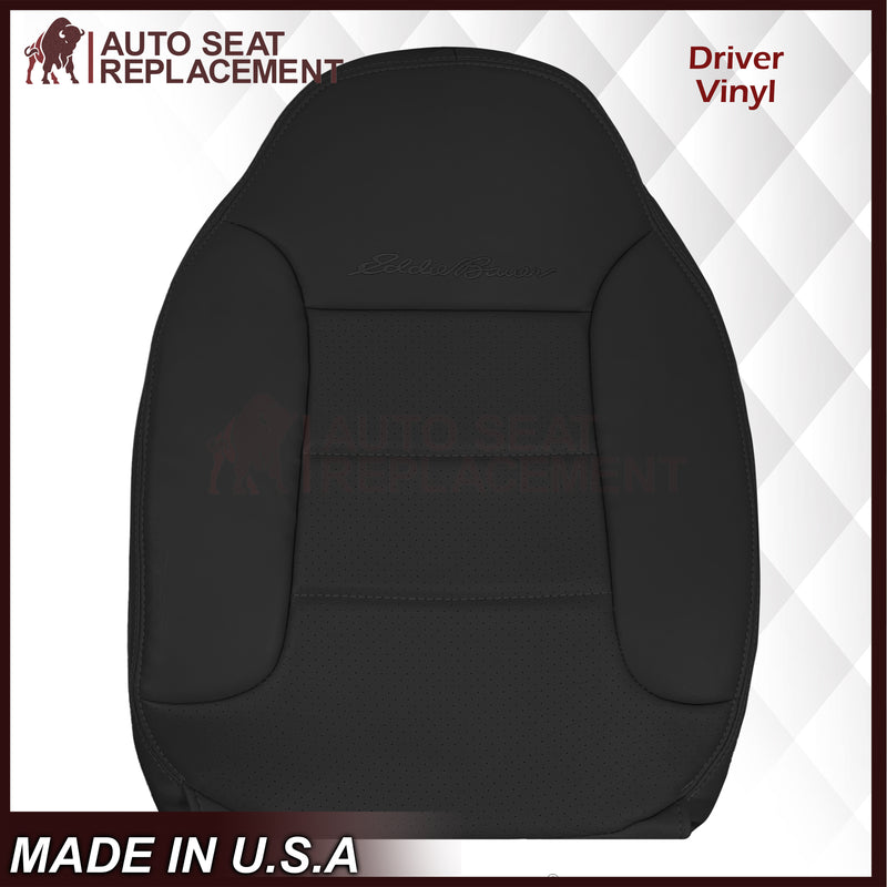1992 - 1996 Ford Bronco Eddie Bauer Synthetic Leather Seat Cover In Black - Auto Seat Replacement