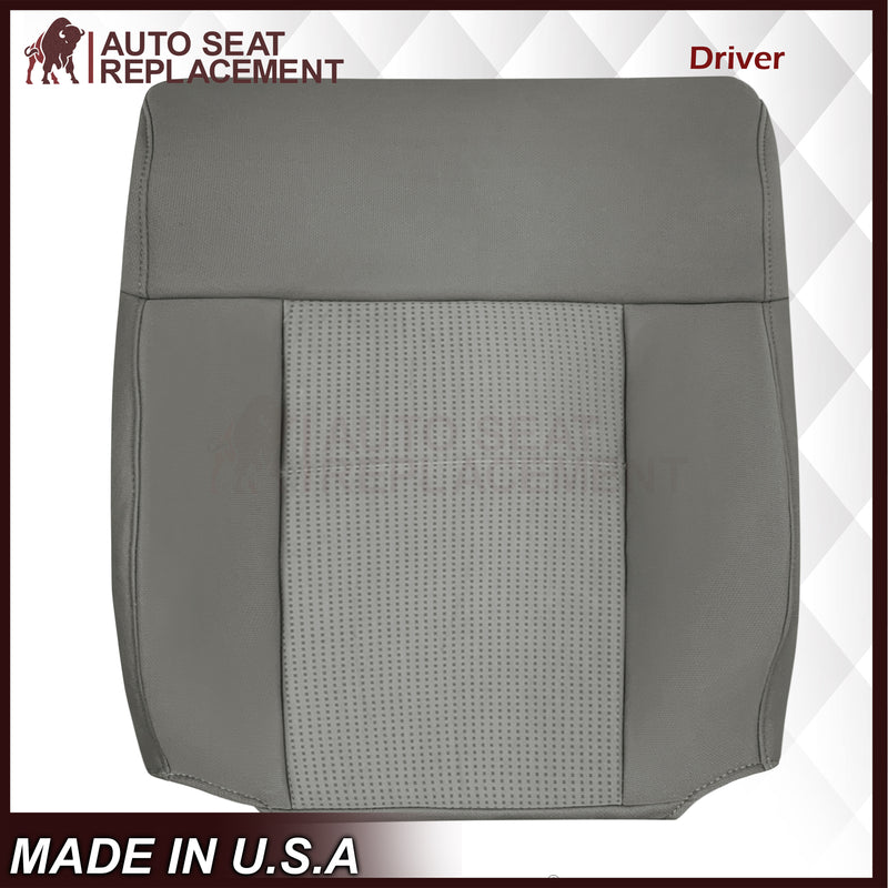 2007 2008 Ford F-150 XLT Replacement Driver OR Passenger Seat Cover in Gray Fabric - Auto Seat Replacement