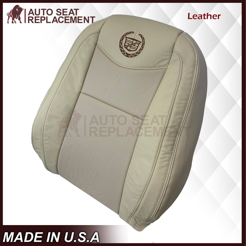 2007-2014 Cadillac Escalade Platinum Edition Driver-Passenger Top or Bottom Seat Covers in Light Tan - Auto Seat Replacement