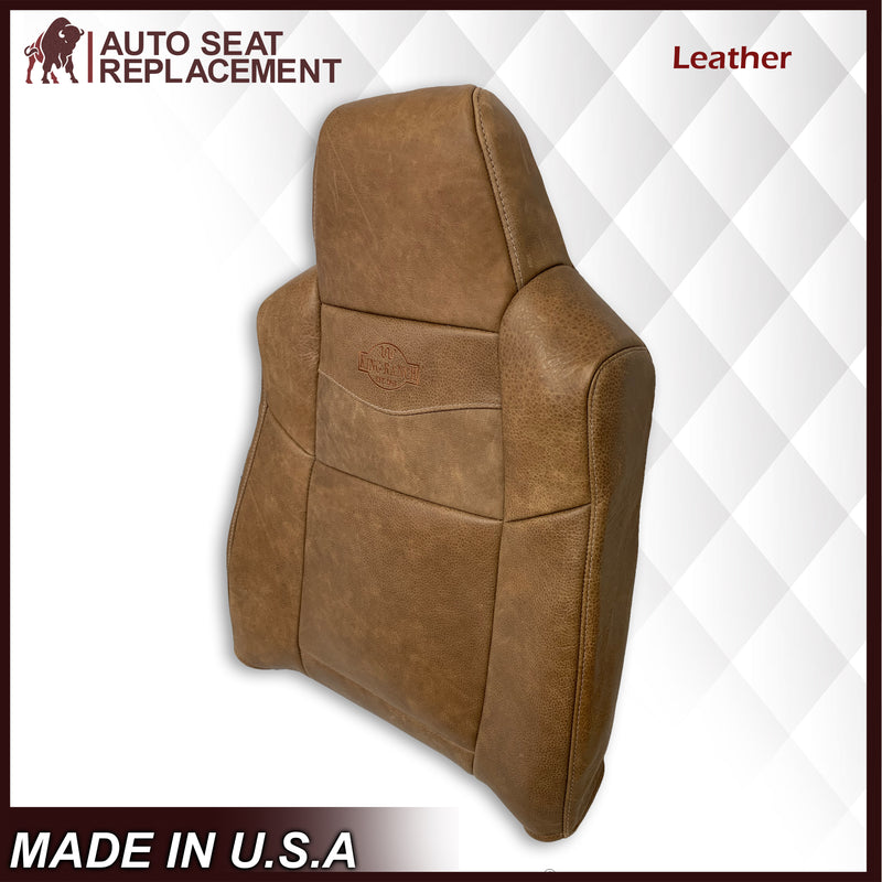 2002-2007 Ford F250 F350 King Ranch Replacement Raw Cowhide Genuine Leather OR Vinyl Front Seat Cover - Auto Seat Replacement