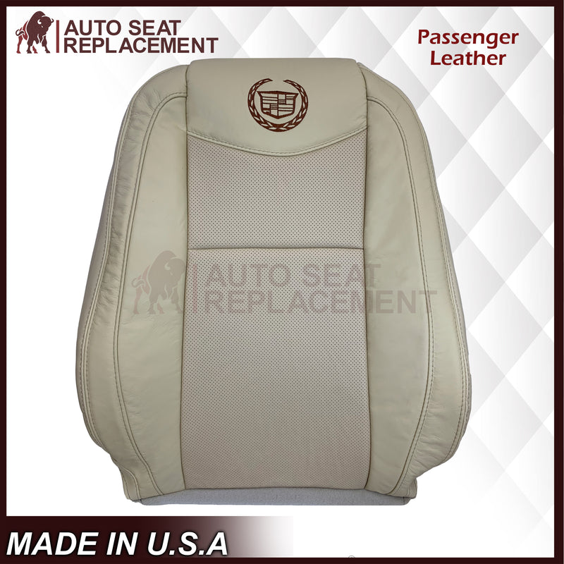 2007-2014 Cadillac Escalade Platinum Edition Driver-Passenger Top or Bottom Seat Covers in Light Tan - Auto Seat Replacement