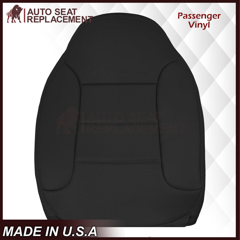 1992 - 1996 Ford Bronco Eddie Bauer Synthetic Leather Seat Cover In Black - Auto Seat Replacement