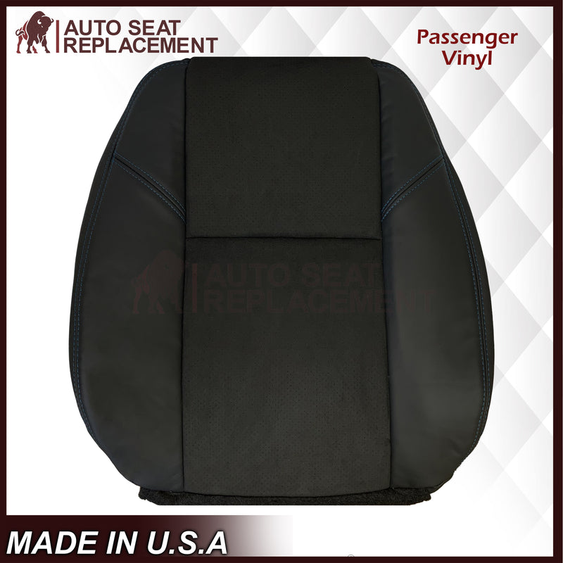 2007-2014 Chevy Tahoe Suburban Silverado CUSTOM Genuine Leather Or Synthetic Leather With Suede Perforated Insert Seat Cover in Black: Choose From Variation - Auto Seat Replacement