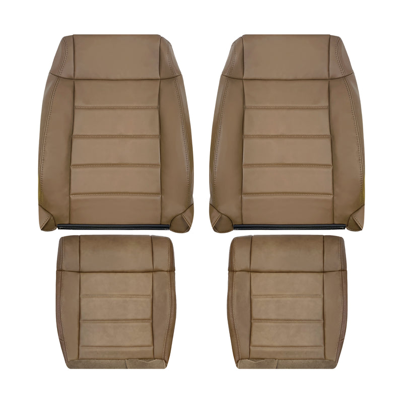 2007-2012 Jeep Wrangler-Replacement Driver OR Passenger Seat Cover In Dark Saddle Brown