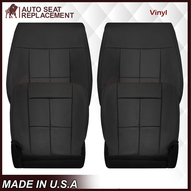 2007 - 2014 Lincoln Navigator Replacement Seat Covers in Black Leather or Synthetic Leather - Auto Seat Replacement