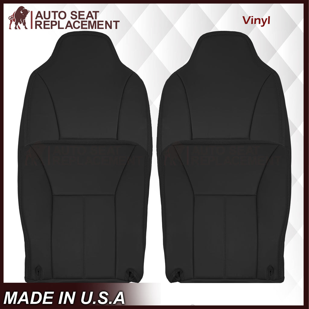 1998 1999 2000 2001 2002 Dodge Ram 1500 Base Work Truck SINGLE CAB Seat Cover in Agate Very Dark Gray Vinyl - Auto Seat Replacement