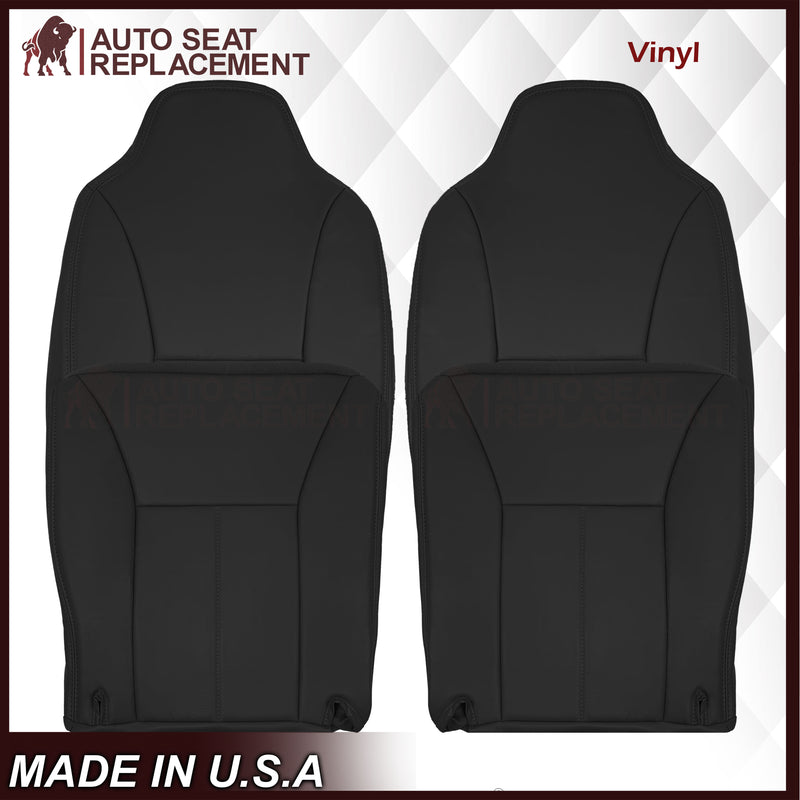1998 1999 2000 2001 2002 Dodge Ram 1500 Base Work Truck SINGLE CAB Seat Cover in Agate Very Dark Gray Vinyl - Auto Seat Replacement