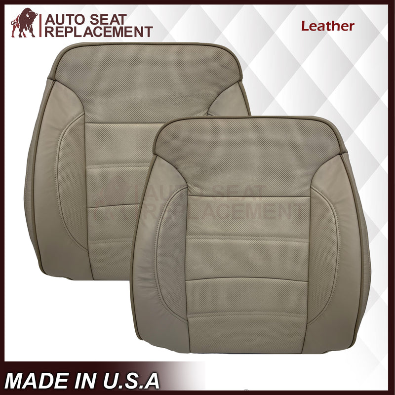 2014 2015 2016 2017 2018 2019 GMC Yukon Denali Perforated Leather Seat Cover Replacement In Shale Tan: Choose from variant - Auto Seat Replacement